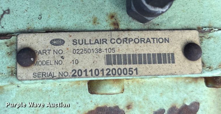 image for item EA7496 Sullair 185DPQ CA3 air compressor