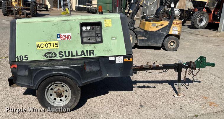 image for item EA7498 Sullair 185 air compressor