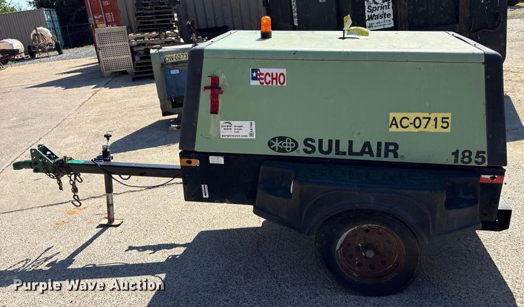 image for item EA7498 Sullair 185 air compressor