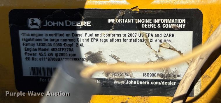 image for item EA7498 Sullair 185 air compressor