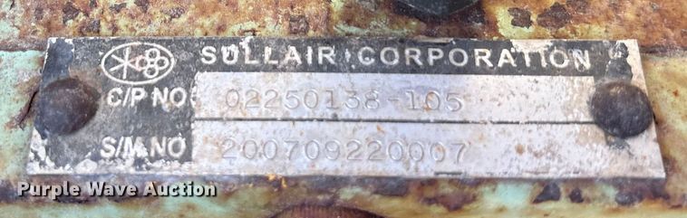 image for item EA7498 Sullair 185 air compressor