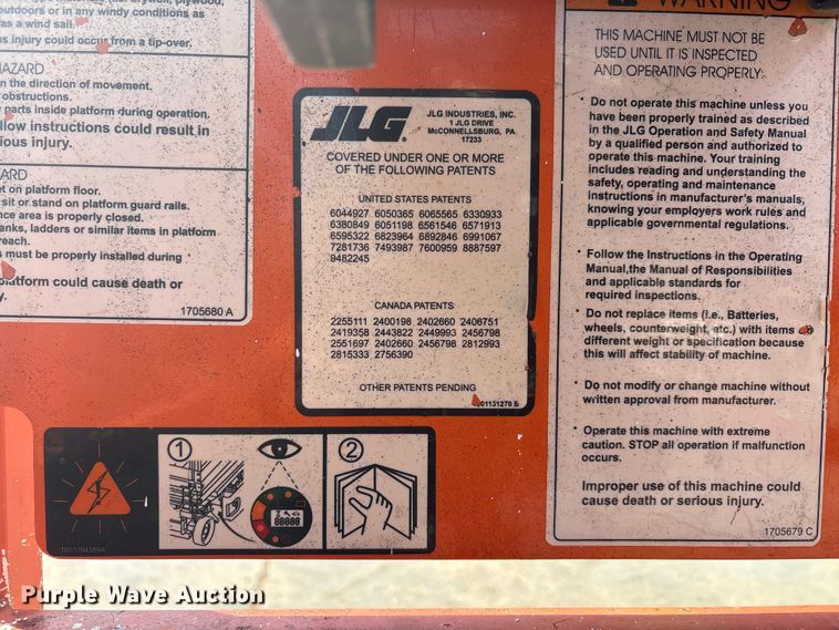 image for item EA7500 2011 JLG 1930ES scissor lift