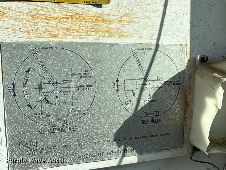 image for item EA7503 1984 Badger 4450 Series B crane