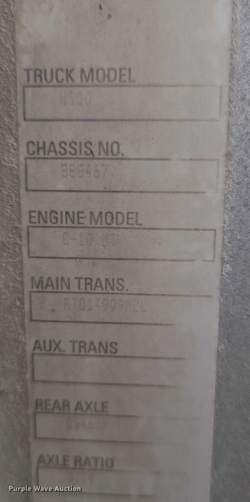 image for item EB1025 2002 Kenworth W900 ready mix truck