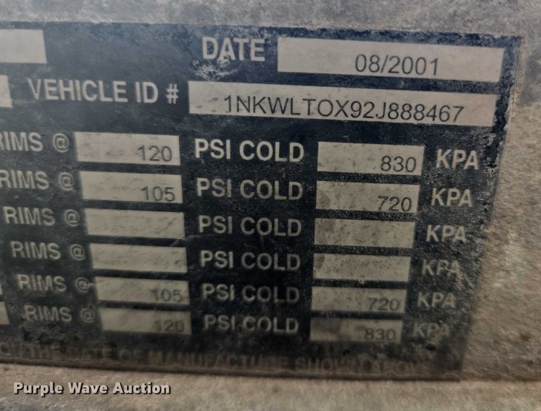 image for item EB1025 2002 Kenworth W900 ready mix truck