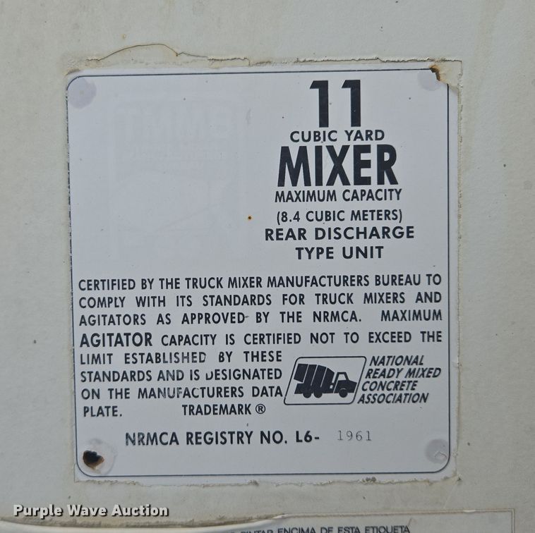 image for item EB1026 2002 Kenworth W900 ready mix truck