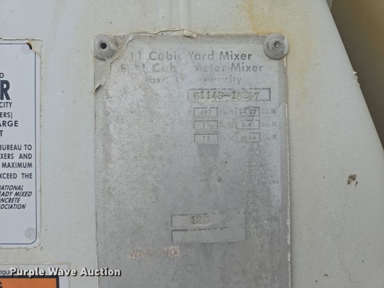 image for item EB1026 2002 Kenworth W900 ready mix truck