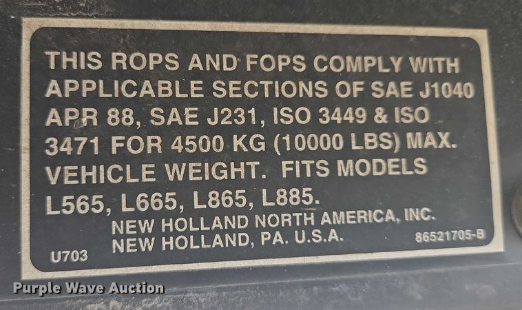 image for item EB1029 1997 New Holland LX665 skid steer loader