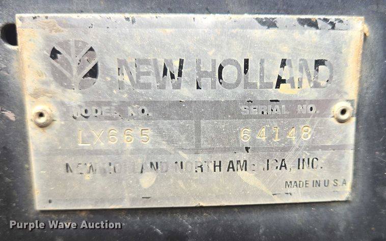 image for item EB1029 1997 New Holland LX665 skid steer loader
