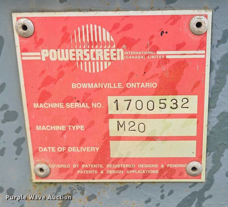 image for item EB1031 Powerscreen Commander 408 screening plant