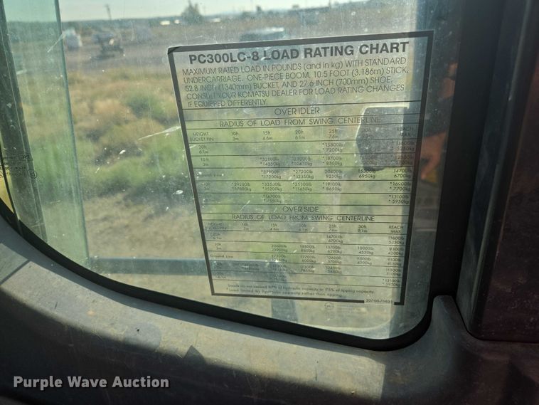 image for item EC1176 2008 Komatsu PC300LC-8 excavator