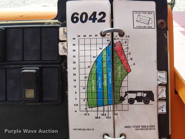 image for item EC3791 2015 JLG 6042 telehandler