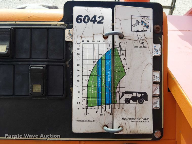 image for item EC3791 2015 JLG 6042 telehandler