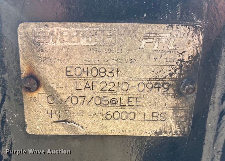 image for item EC3805 FFC / Sweepster tree boom 