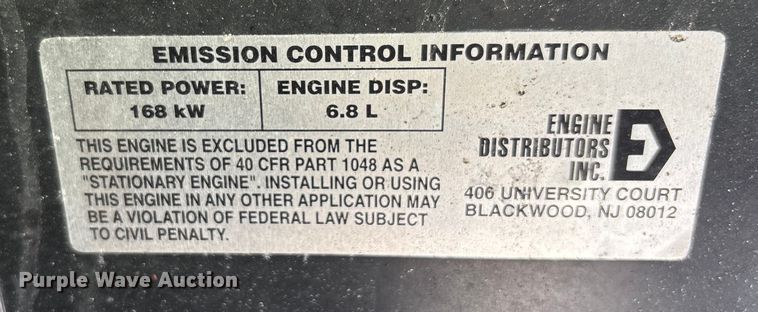 image for item EC3810 Lynx Power Systems 100SG generator