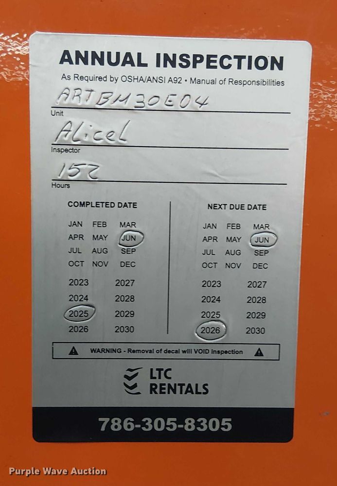 image for item EC3816 2022 JLG E300AJP boom lift