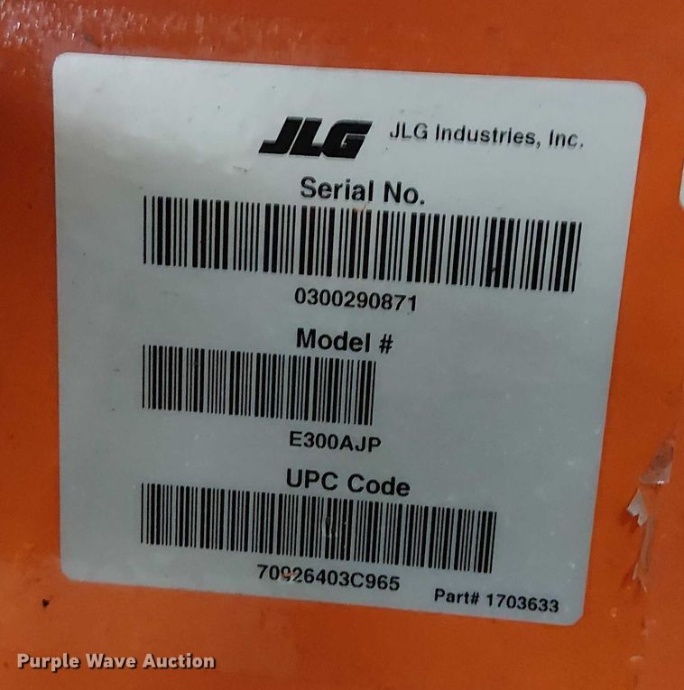 image for item EC3818 2022 JLG E300AJP boom lift