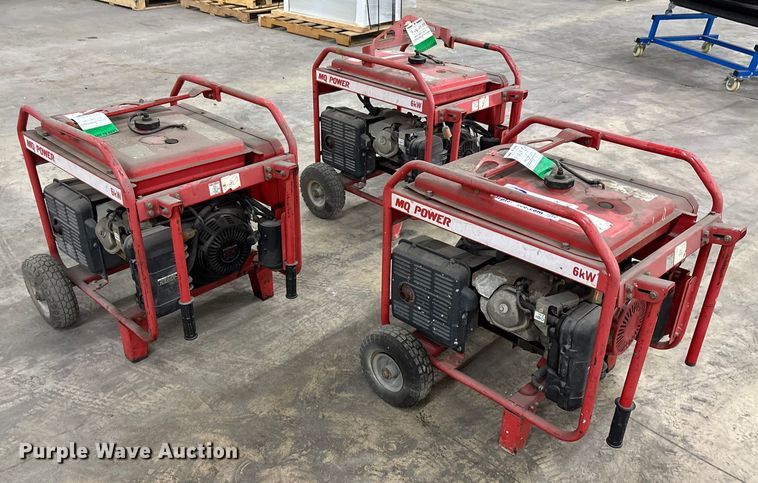 image for item EC3821 (3) MQ power GA-6HRS generators 