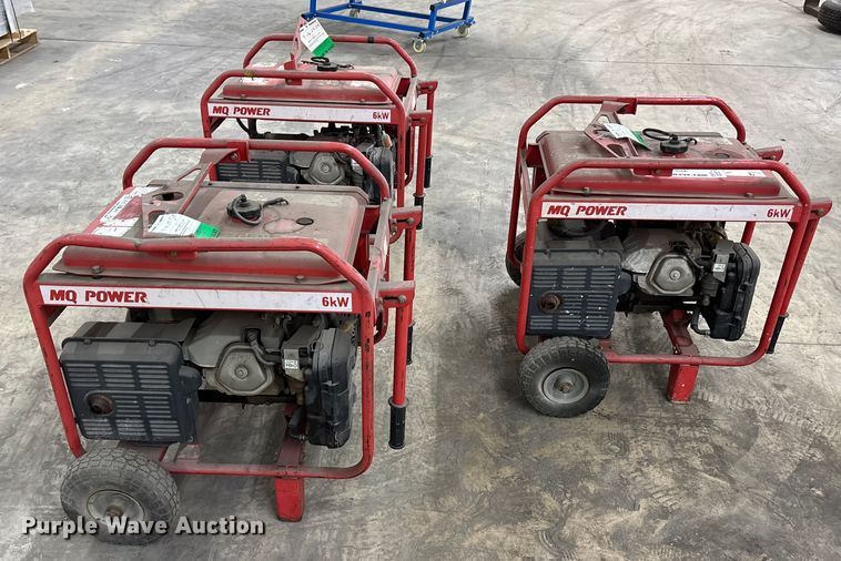 image for item EC3821 (3) MQ power GA-6HRS generators 