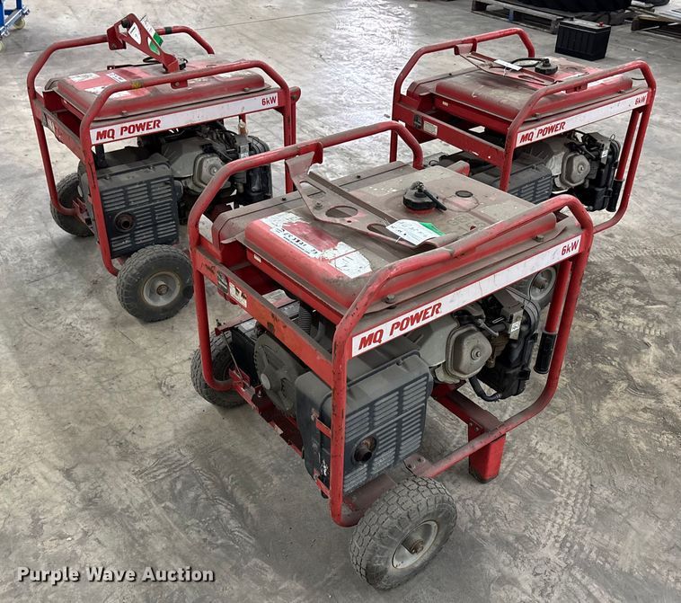image for item EC3821 (3) MQ power GA-6HRS generators 