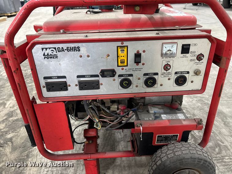 image for item EC3821 (3) MQ power GA-6HRS generators 