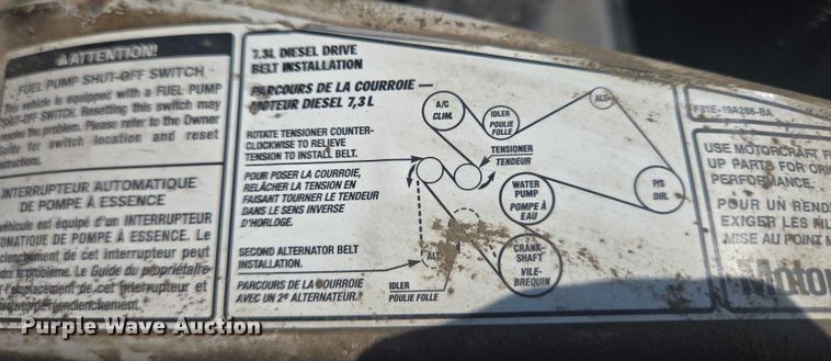 image for item EC4340 2001 Ford F450 Super Duty utility / service truck