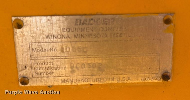 image for item EC4396 Badger 1085C wheeled excavator