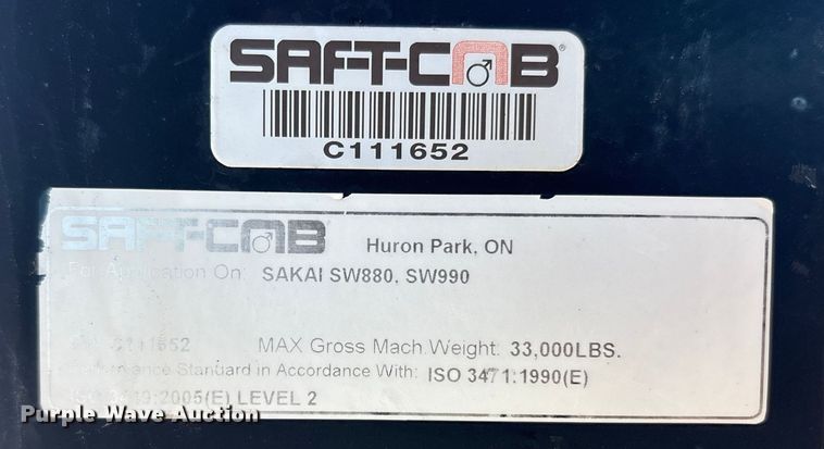 image for item EC4397 2016 Sakai SW990-1 double drum vibratory roller