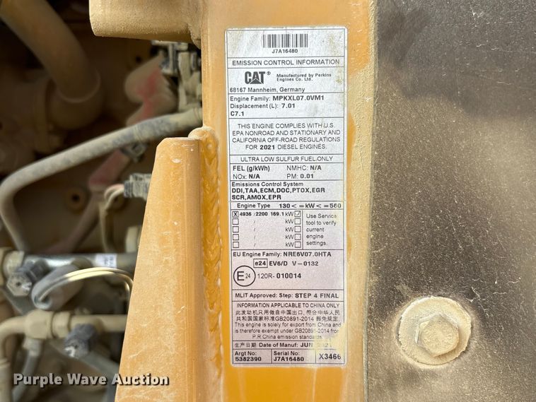 image for item EC4421 2022 Caterpillar 950GC wheel loader