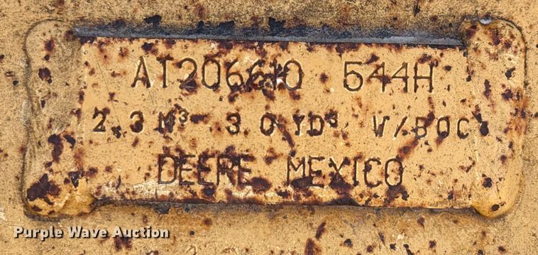 image for item ED5853 2002 John Deere 544H wheel loader