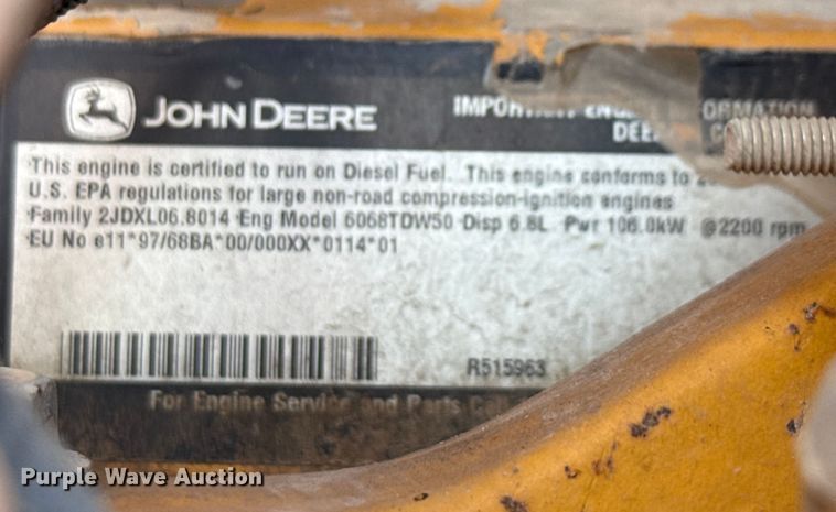 image for item ED5853 2002 John Deere 544H wheel loader
