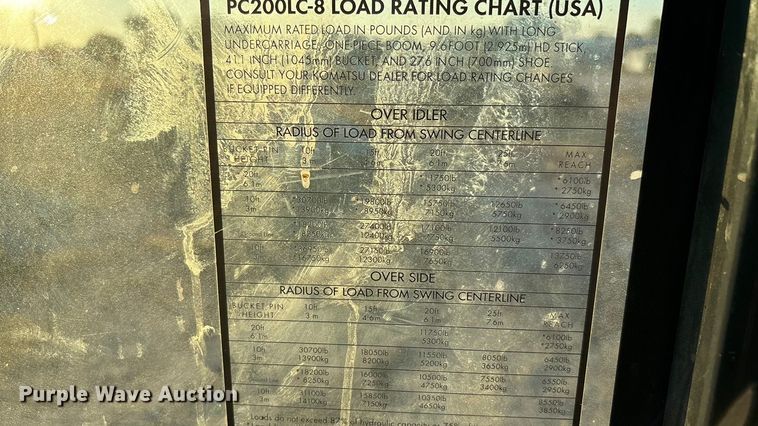 image for item ED5857 2011 Komatsu PC200LC-8 excavator