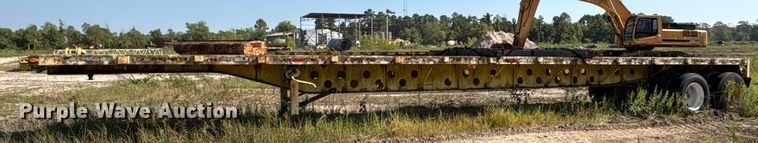 image for item ED5890 1984 Transcraft TL90K-45 flatbed trailer