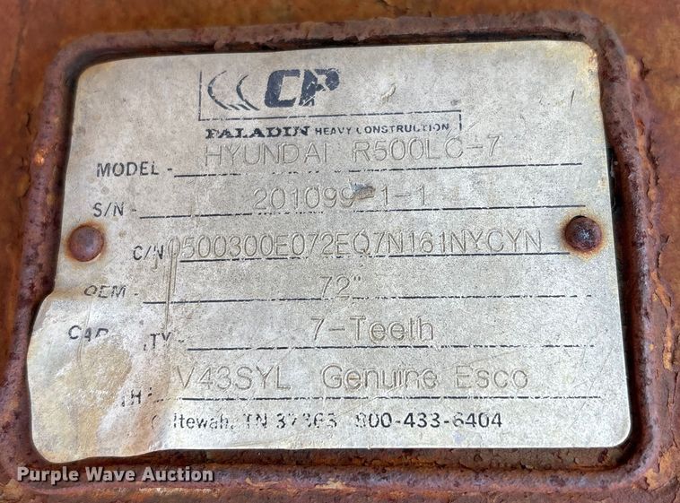 image for item ED5891 2007 Hyundai Robex 500LC-7A excavator