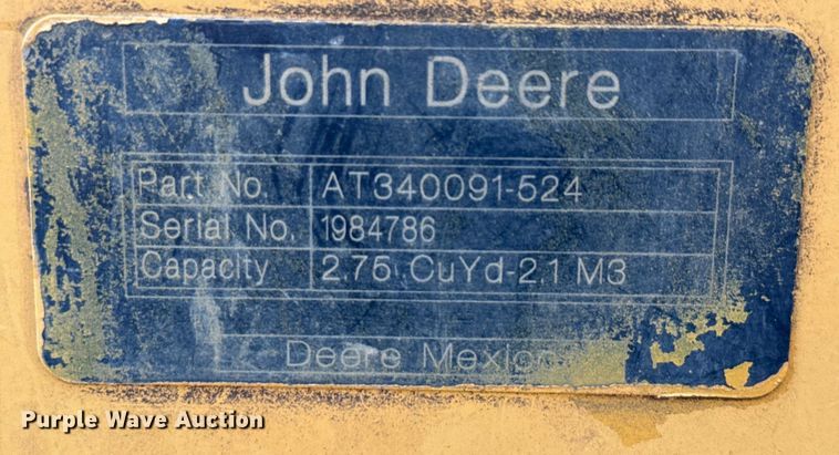 image for item ED5897 2014 John Deere 524K wheel loader