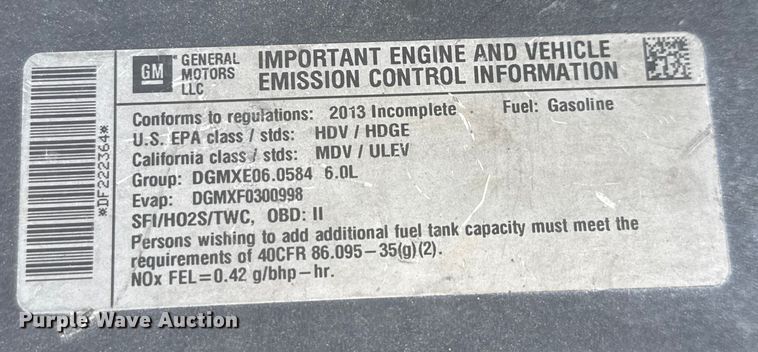 image for item ED5901 2013 Chevrolet Silverado 3500 HD bucket truck