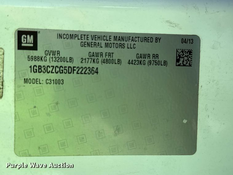 image for item ED5901 2013 Chevrolet Silverado 3500 HD bucket truck