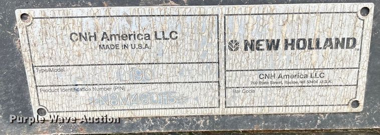 image for item EE3972 New Holland L 190 skid steer cab and loader arms