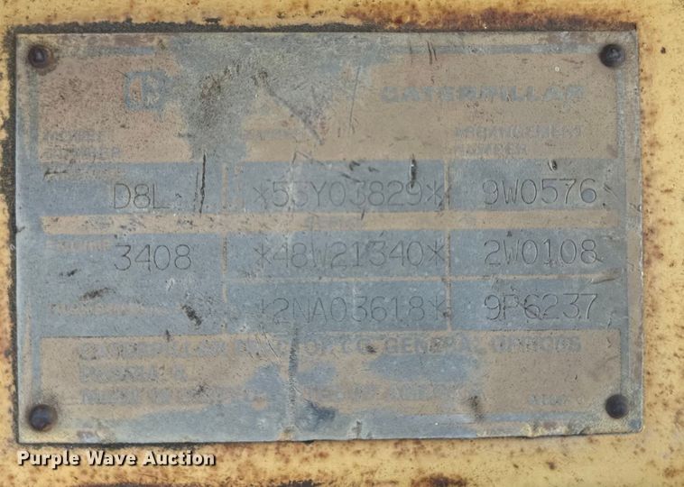 image for item EE4014 1985 Caterpillar D8L dozer