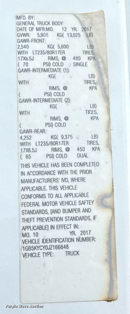 image for item EG5980 2018 Chevrolet Silverado 3500HD Double Cab utility bed pickup truck