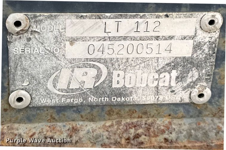 image for item EH7467 Bobcat LT112 compact utility loader trencher