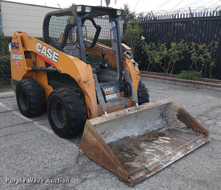 image for item EL6110 2019 Case SR240 skid steer loader