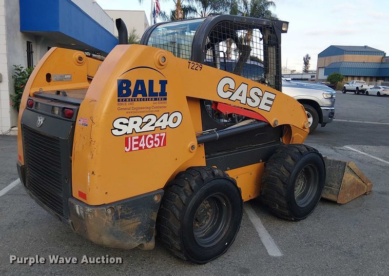 image for item EL6110 2019 Case SR240 skid steer loader