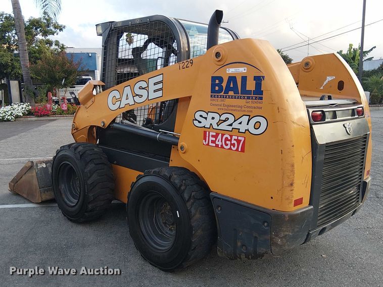 image for item EL6110 2019 Case SR240 skid steer loader