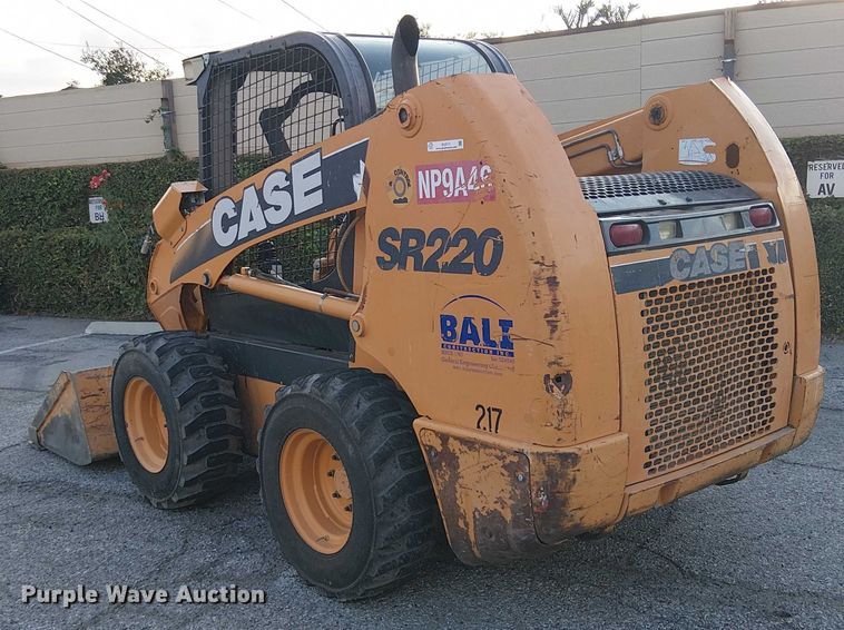 image for item EL6111 2011 Case SR220 skid steer loader