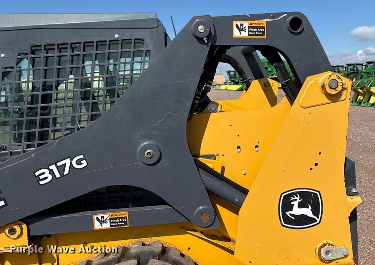 image for item EM0593 2017 John Deere 317G tracked skid steer loader