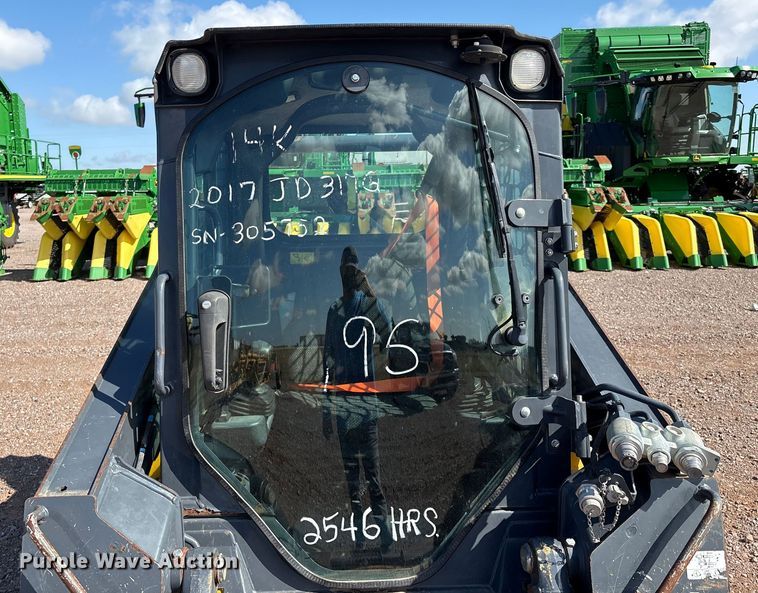 image for item EM0593 2017 John Deere 317G tracked skid steer loader