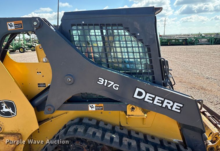 image for item EM0593 2017 John Deere 317G tracked skid steer loader