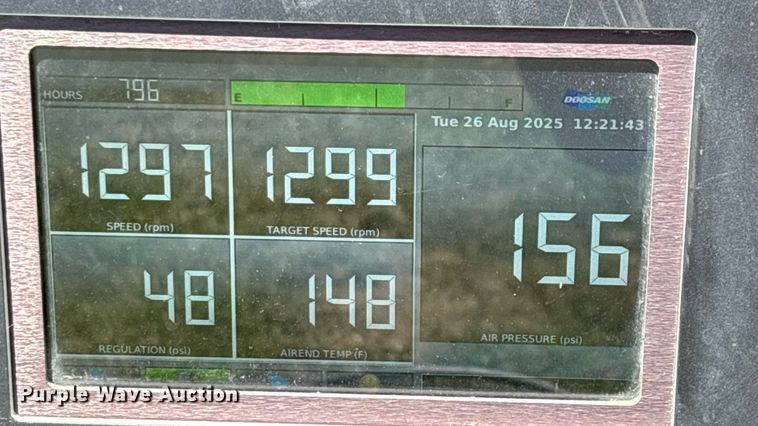 image for item EN3631 2021 Doosan XP825 HP750 air compressor