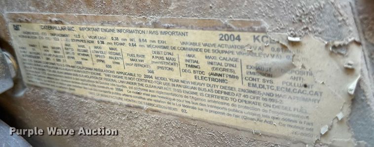 image for item EN3969 2004 Sterling L9500 Series dump truck